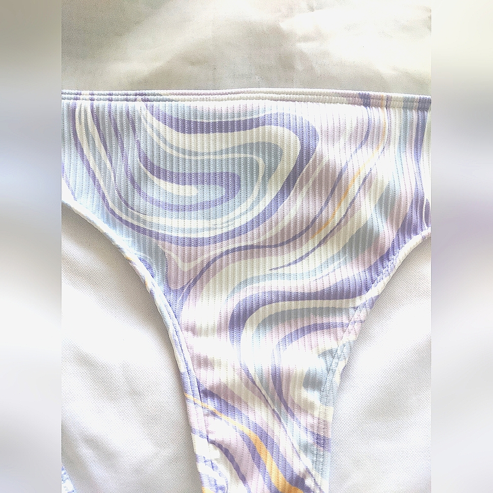 Hollister Women's Multicolor Swirls Bikini Bottoms - Picture 2 of 8